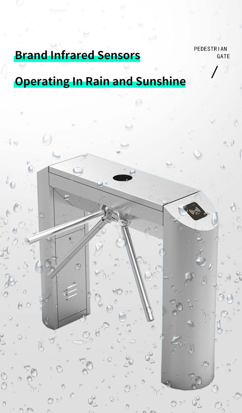 Digital Ticket Validation Automatic Tripod Turnstile Gate with Biometric Face Recognition for Stadiums and Arenas – Professional Access Control System