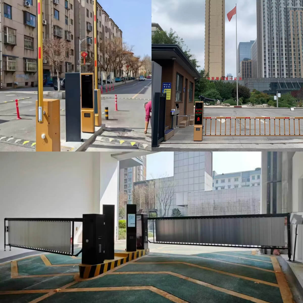Smart microprocessor based parking lot entrance barrier gate motherboard with digital display indicators