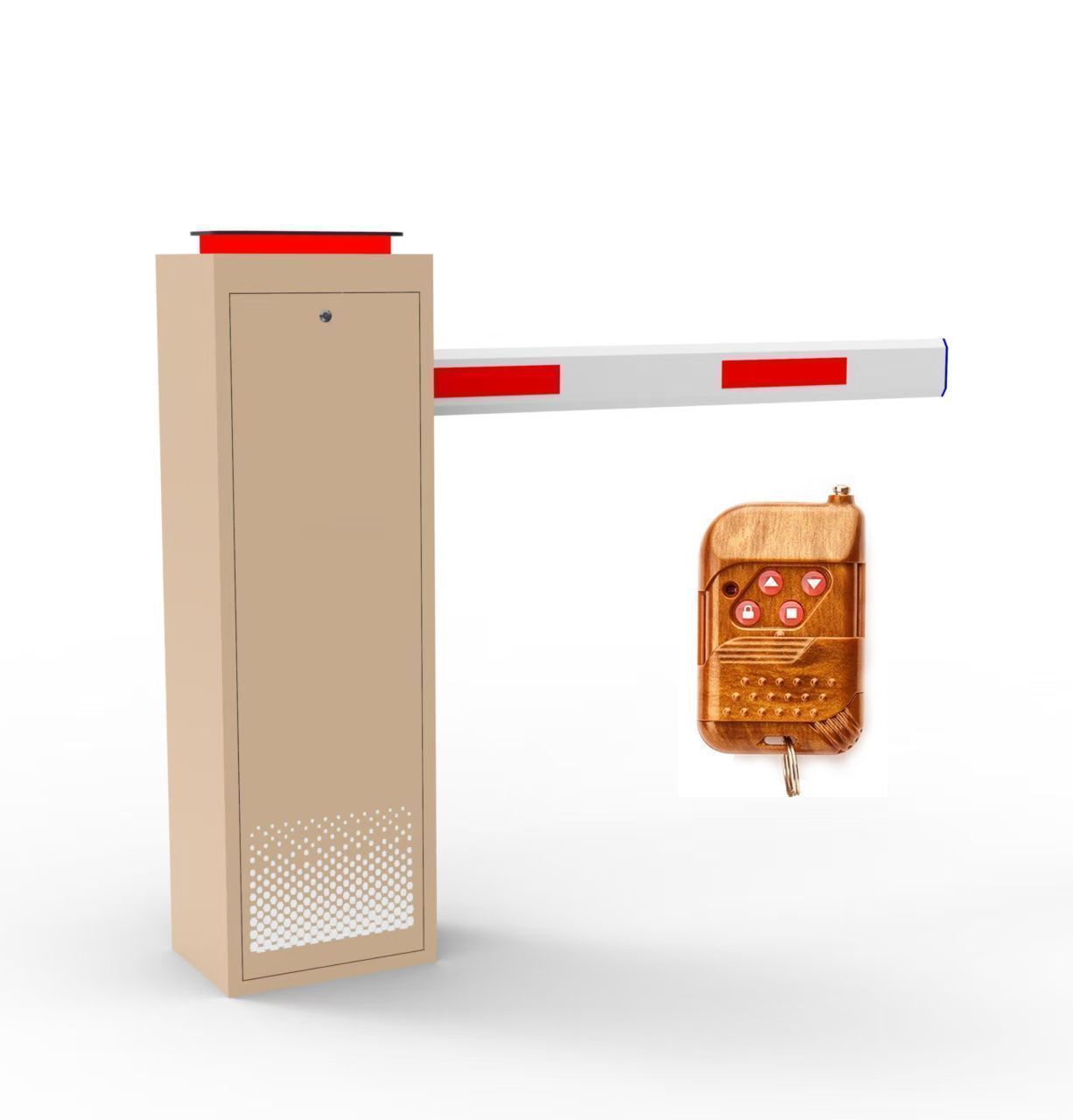Heavy-Duty All-Metal IC Card Access Automatic Boom Barrier Gate – Waterproof Commercial Security Gate for Business Districts