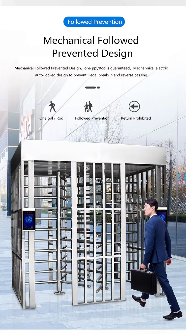 heavy-duty-outdoor-full-height-automatic-turnstile-rfid-access-control