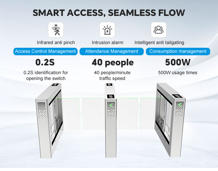high-speed-optical-swing-turnstile-transit-access-control
