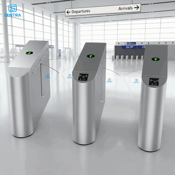 high-speed-smart-optical-barrier-turnstile-airport-access-control