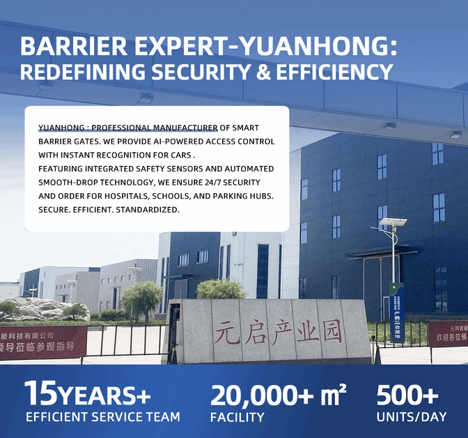 High-Visibility LED Strip Automatic Boom Barrier Gate with Low-Voltage Safety System – Enhanced Security Vehicle Access Control System