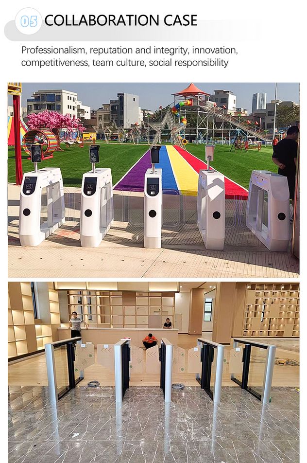 Intelligent Automatic Swing Barrier Turnstile Gate with Biometric Face Recognition for Swimming Pools and Aquatics Centers – Advanced Access Control System