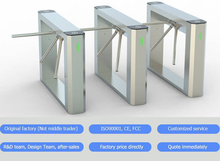 ip68-waterproof-heavy-duty-automatic-tripod-turnstile-nfc-qr-code