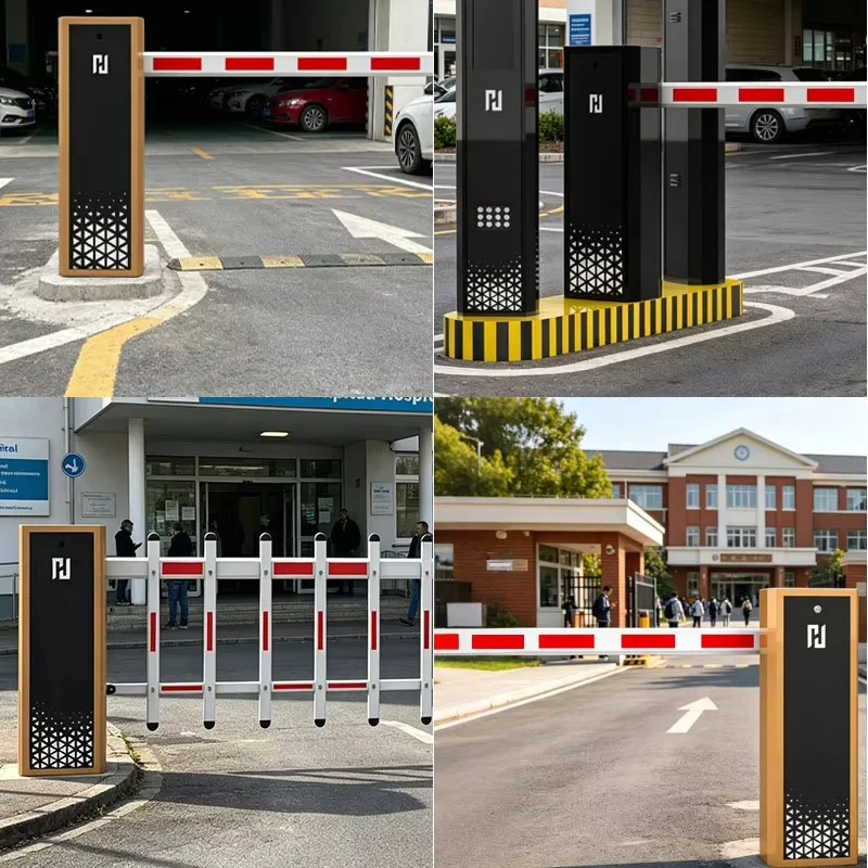 ISO CE Certified Smart Parking Boom Barrier with LPR - Automated Vehicle Access Control & License Plate Recognition System