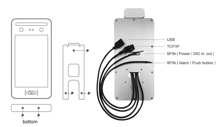 Modern Office Building Automatic Swing Barrier Turnstile Gate with Facial Recognition Attendance System – High-Speed Biometric Access Control System