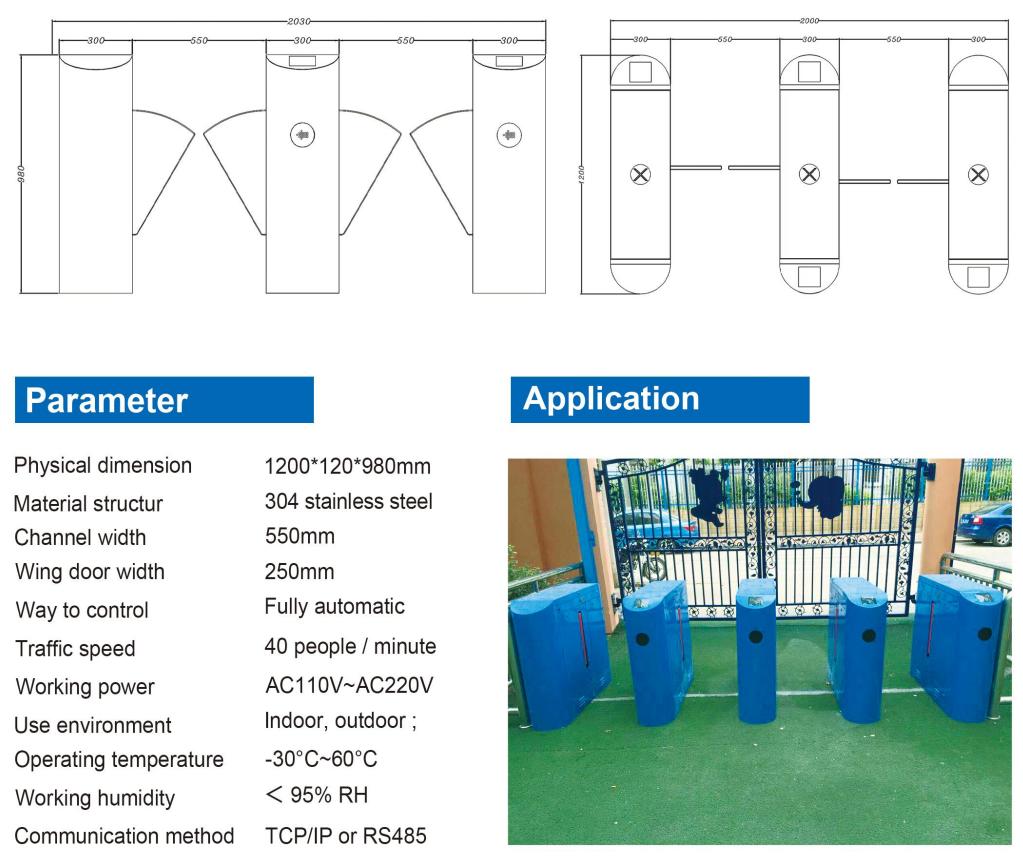 outdoor-automatic-tripod-turnstile-qr-code-tourist-attractions