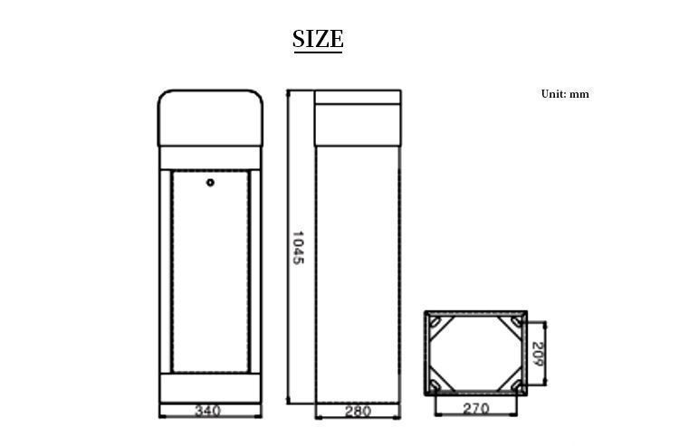 Premium Articulated Folding Arm Boom Barrier Gate for Restricted Heights – Cold-Rolled Steel Housing and 24V DC Motor System