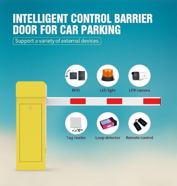 Premium Articulated Folding Arm Boom Barrier Gate for Restricted Heights – Cold-Rolled Steel Housing and 24V DC Motor System
