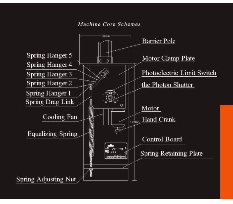 Smart Parking Automatic Boom Barrier Gate with Integrated RFID Digital Access Control System