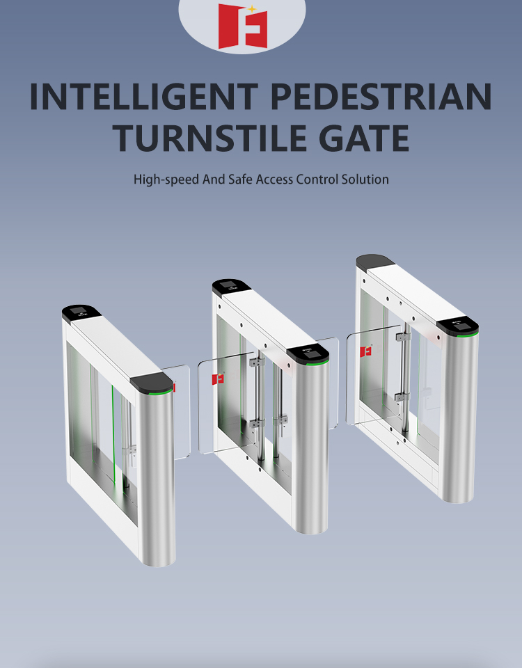 stainless-steel-optical-swing-turnstile-facial-recognition-rfid